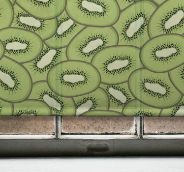 Kiwi mintás gyümölcs és zöldség redőny - TenStickers