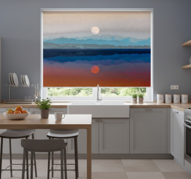 Konyhai redőnyök gyönyörű holdas designnal - TenStickers