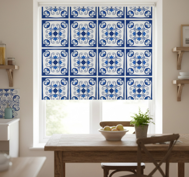 Konyhai redőnyök gyönyörű kék portugál csempével - TenStickers