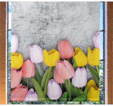 Különféle tulipán virág Sávroló - TenStickers