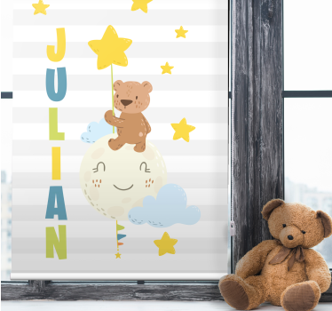 Medve gazdaság csillag névvel Redőnyök gyerekek - TenStickers