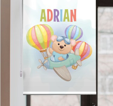 Medve névvel repülőben Redőnyök gyerekek - TenStickers