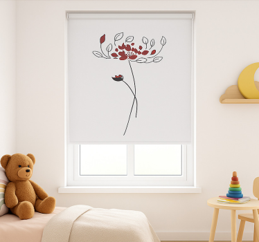 Minimalista botanikai vázlat Redőnyök gyerekek - TenStickers