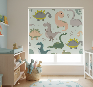 Mosolygó dinoszauruszok redőnyök gyerekeknek - TenStickers