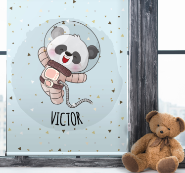 Nevű panda űrhajós Redőnyök gyerekek - TenStickers