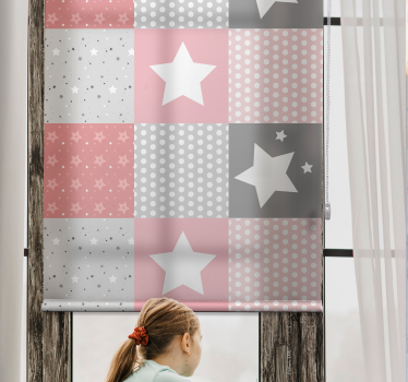 Patchwork csillag minta Redőnyök óvoda - TenStickers