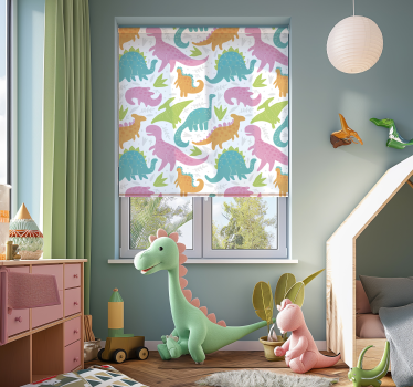 Redőnyök dinoszaurusz pasztell színek - TenStickers