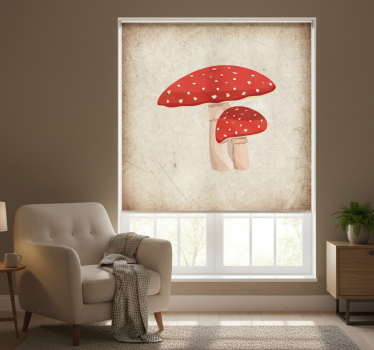 Redőnyök konyha - amanita gomba illusztráció - TenStickers