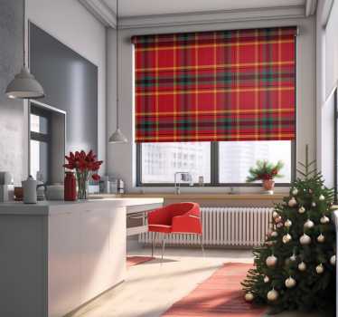 Redőnyök  piros karácsonyi piros tartan textúra - TenStickers