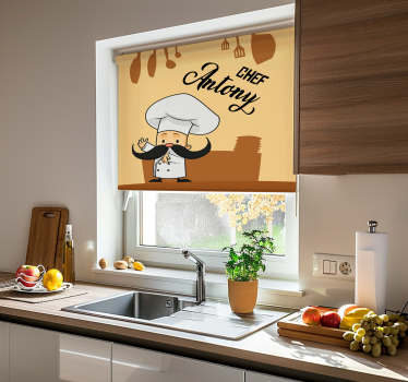 Személyre szabott szakács Redőnyök konyha - TenStickers