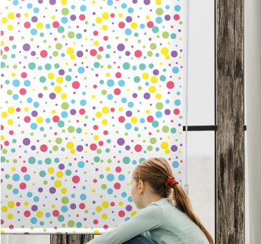 Színes pöttyös minta modern Sávroló - TenStickers
