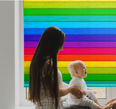 Szivárvány fa deszka Redőnyök textúra és a minta - TenStickers