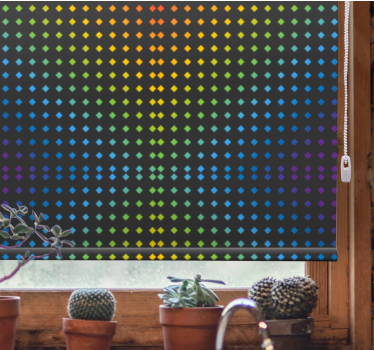 Szivárvány mozaik háttér színekkel és Rolókal - TenStickers