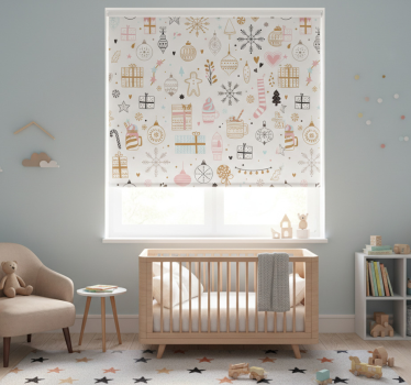 Téli karácsonyi mintás redőnyök gyerekeknek - TenStickers