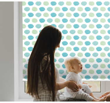 Többszínű pasztell pöttyös nappali Sávroló - TenStickers