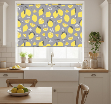 Tropical lemon redőnyök konyha - TenStickers