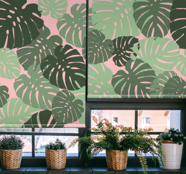 Trópusi monstera minta Redőnyök Virágok és növények - TenStickers