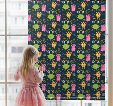 Vicces színes idegenek illusztráció gyerekek Sávroló - TenStickers