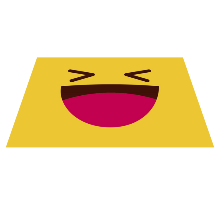 Modern emoji nevető arcú gyermekek alátétek - TenStickers
