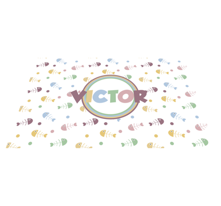 Élénk halak tányéralátétek gyermekeknek - TenStickers