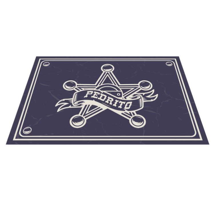 Seriff névvel ellátott kagyló alátétekkel - TenStickers