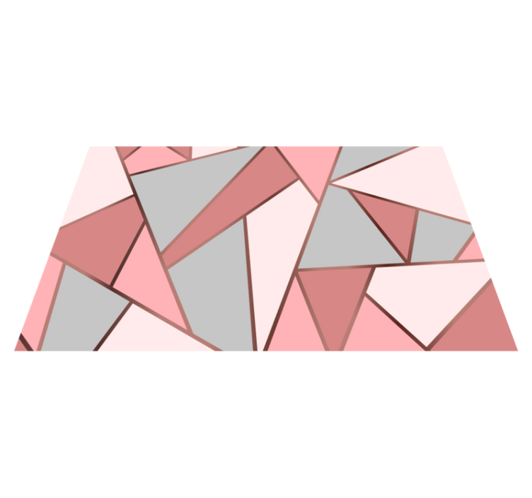 Rózsaszínű mintázat és arany vonalak eredeti teríték - TenStickers