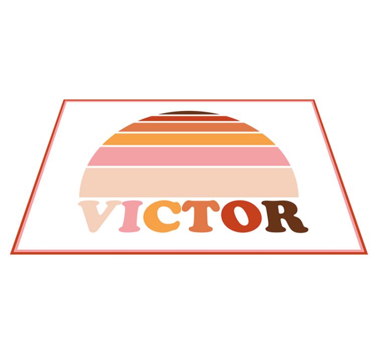 Személyre szabható névtányéralátétek - TenStickers