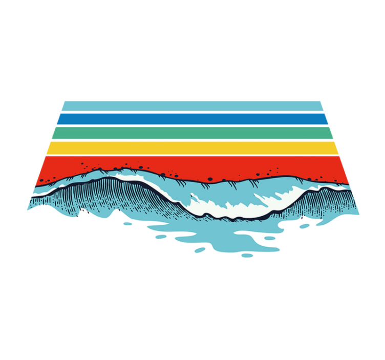 Modern tányéralátétek hullám mintával - TenStickers