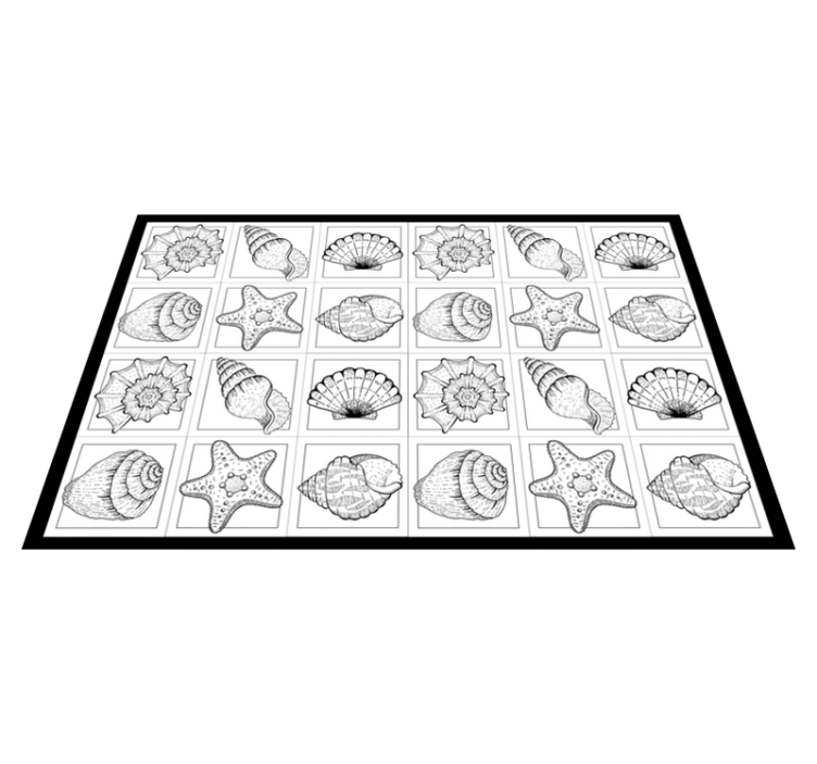 Shell mintás eredeti tányéralátétek - TenStickers
