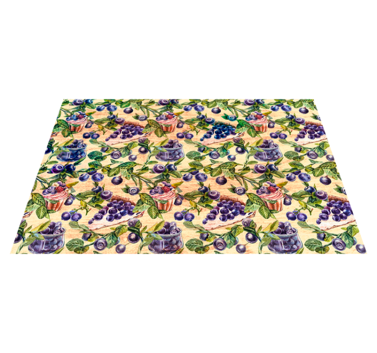 Áfonyás muffin mintás tányéralátétek eredeti - TenStickers