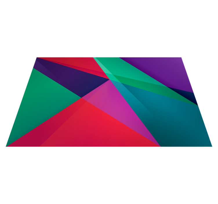 Modern tányéralátétek geometrikus színes mintával - TenStickers