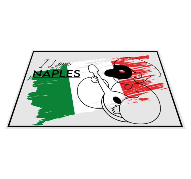 Szeretem nápoly dizájn - tányéralátétek idézetek - TenStickers