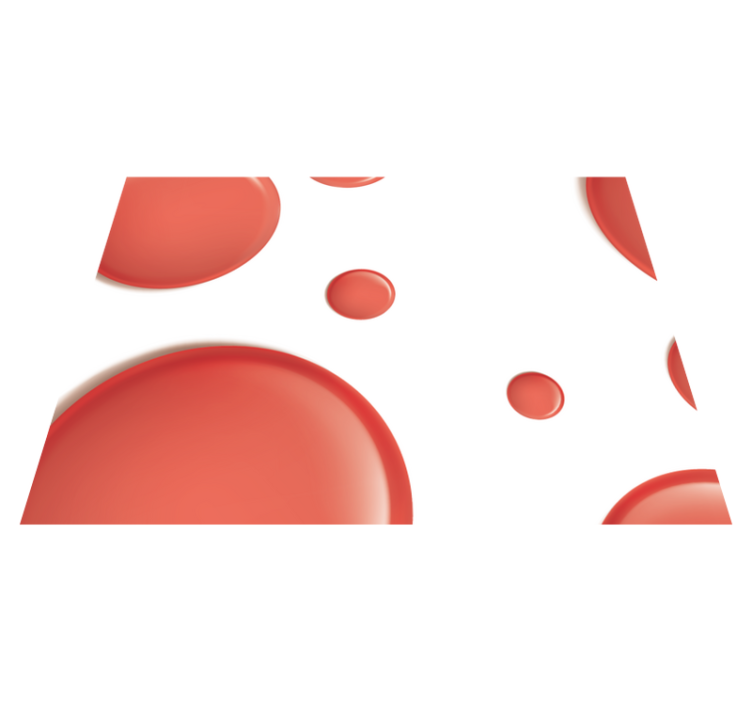 Piros modern körök piros alátétek - TenStickers