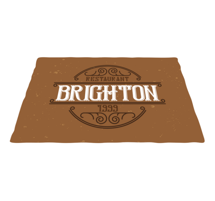 Brighton Étterem logó - tányéralátétek idézetek - TenStickers