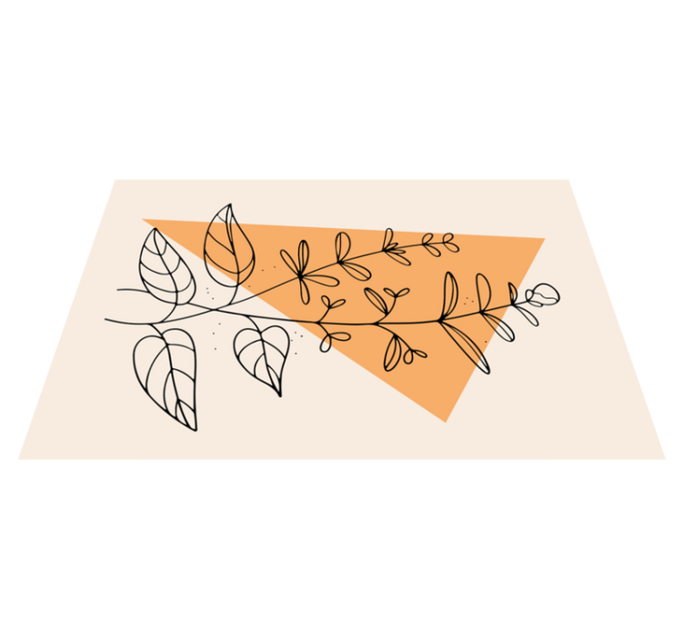 Eredeti tányéralátétek virágos absztrakt mintával - TenStickers