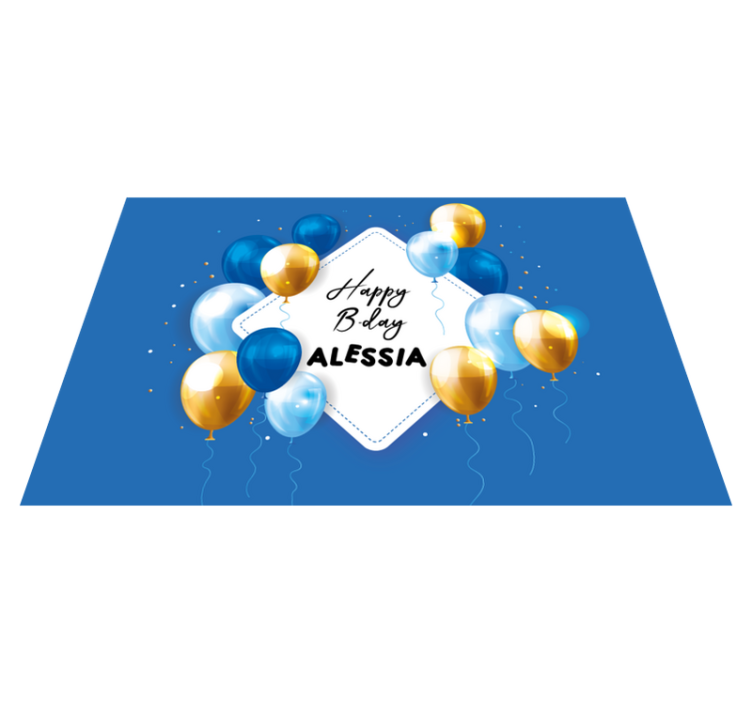 Születésnapi lufi Ünnep tányéralátétek gyermekeknek - TenStickers