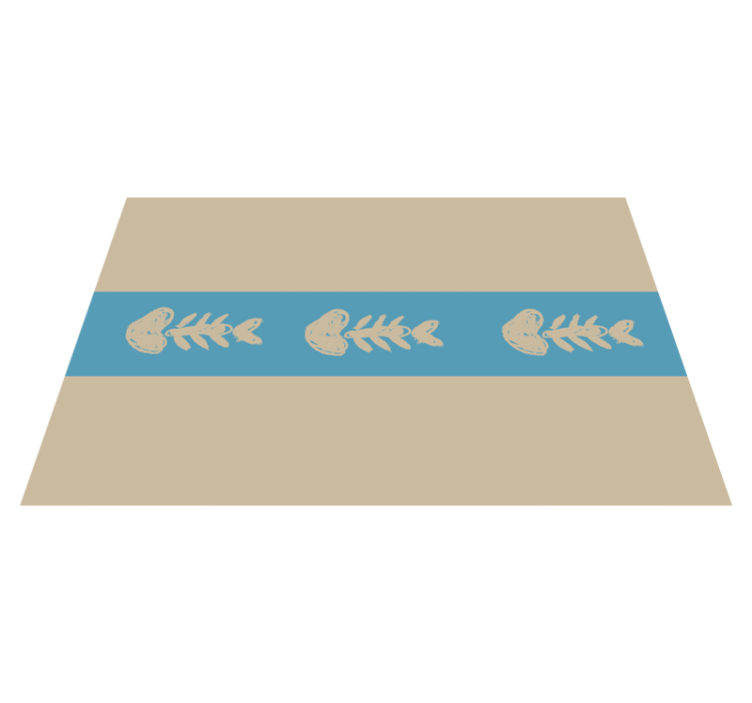 Eredeti tányéralátétek egyedi halcsont mintával - TenStickers