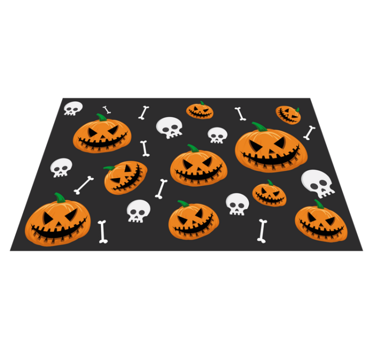 Tányéralátétek halloween tök mintával - TenStickers