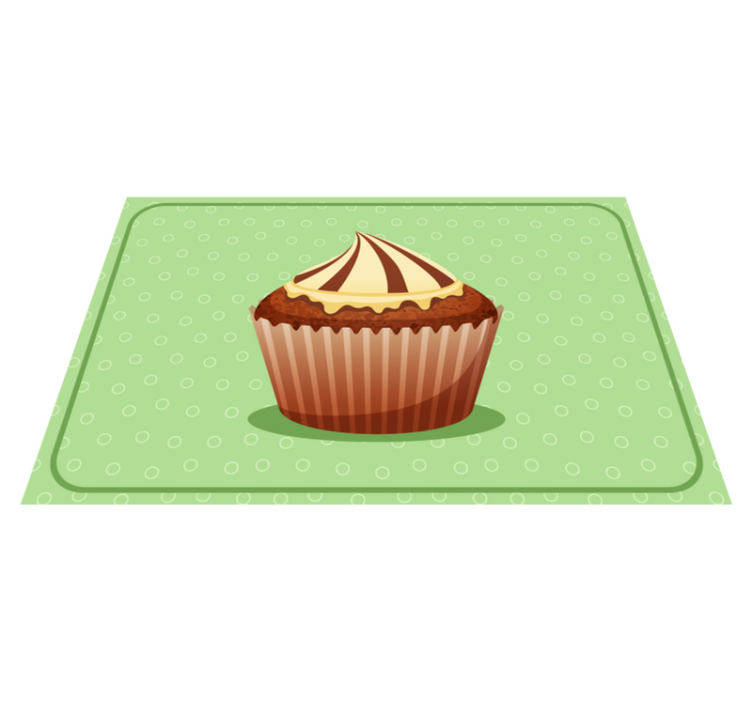 Cupcake grafika tányéralátétek eredeti - TenStickers
