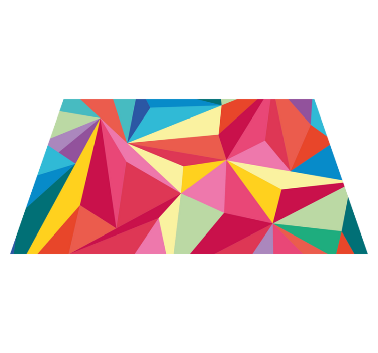 Geometrikus színkompozíció tányéralátétek eredeti - TenStickers