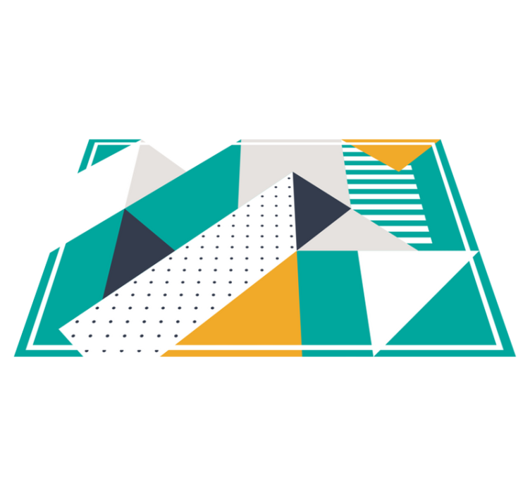 Modern tányéralátétek geometrikus mintákkal - TenStickers