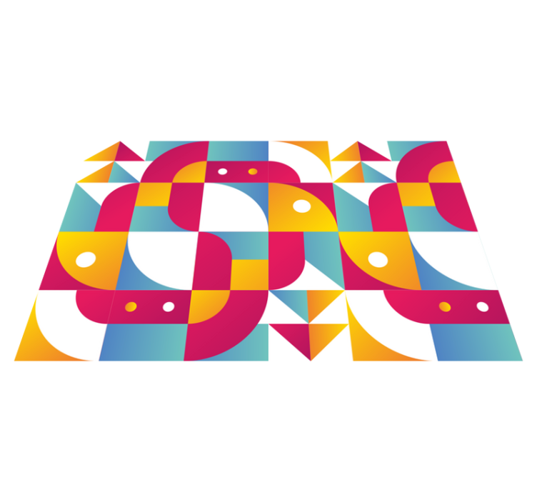 Merész geometrikus minták tányéralátétek modern - TenStickers