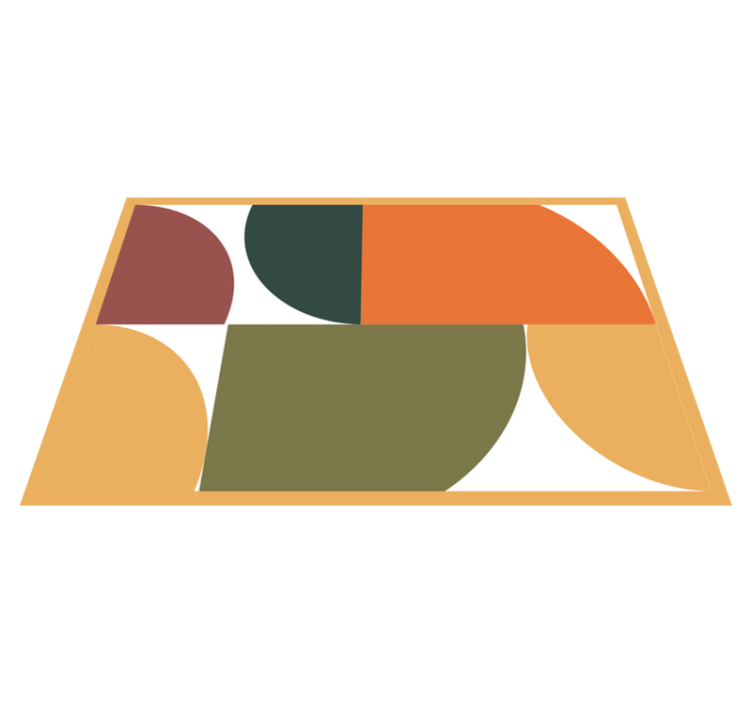 Modern tányéralátétek stílusos geometrikus formákban - TenStickers