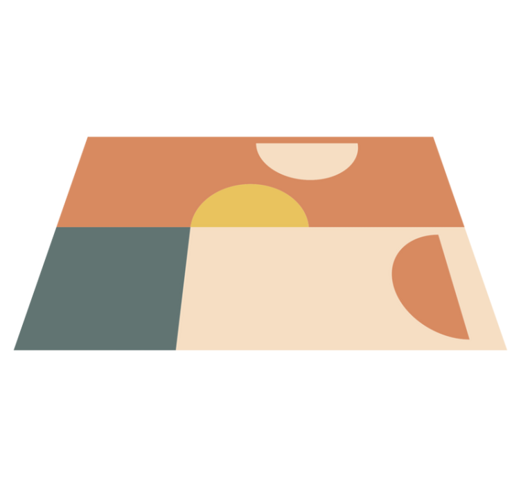 Színes geometrikus formák tányéralátétek modern - TenStickers