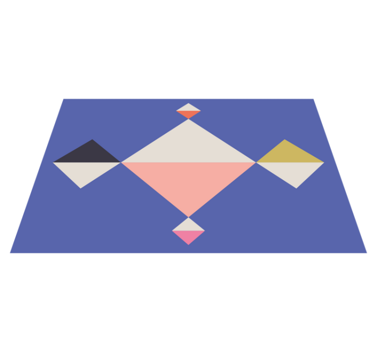 Geometrikus színes négyzetek tányéralátétek modern - TenStickers