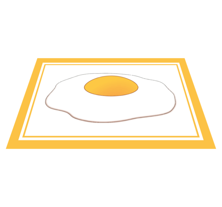 Fried egg shape tányéralátétek eredeti - TenStickers