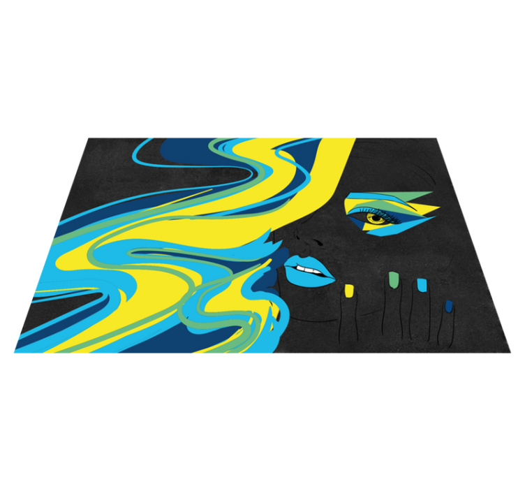 Merész arcművészet tányéralátétek eredeti - TenStickers