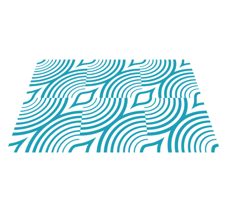 ívelt hullámminta tányéralátétek modern - TenStickers