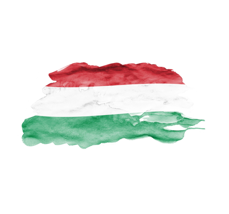 Akvarell magyar zászló modern alátétek - TenStickers