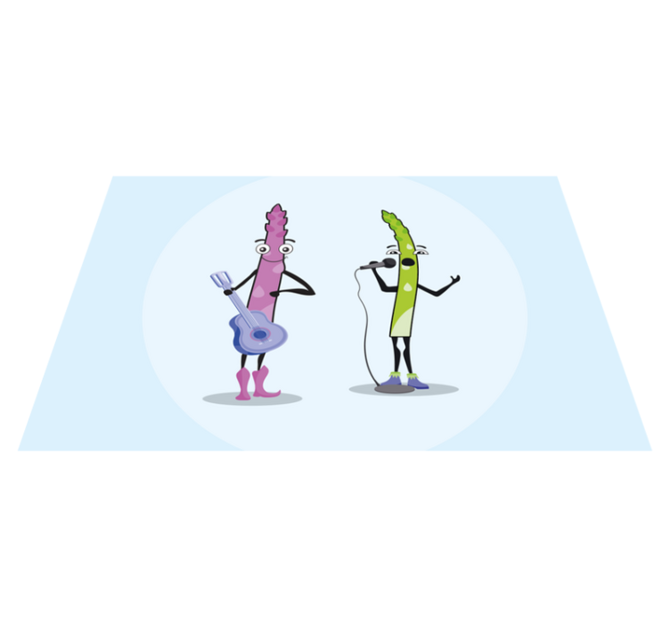 Vicces spárga gitárgyerekekkel - TenStickers